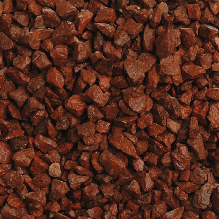 Red Granite Chippings 14mm                Bulk Bag